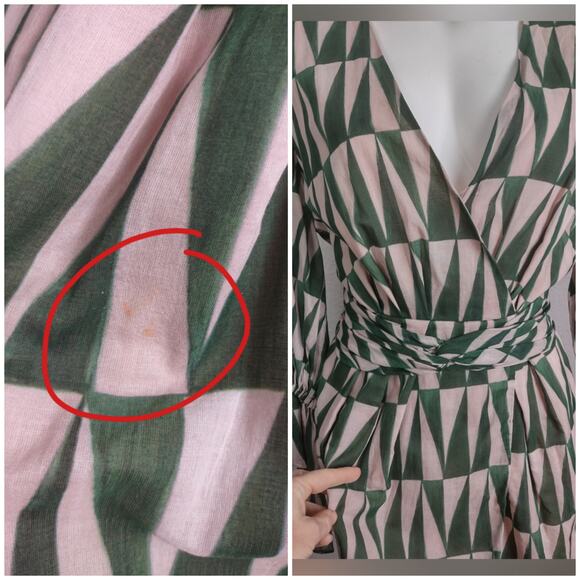 PATBO Geo Print Cotton Mini Dress Size 8 - Picture 6 of 16